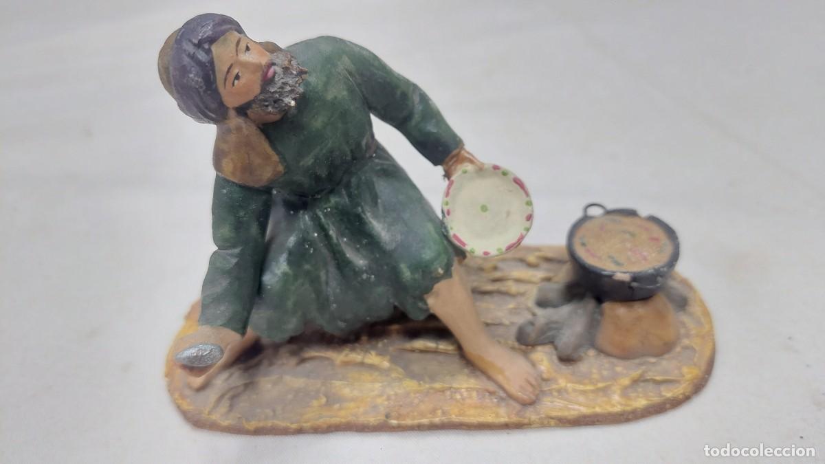 Figurines pour Cr&egrave;ches de No&euml;l: Figura de portal de Belen terracota de Serrano Murcia