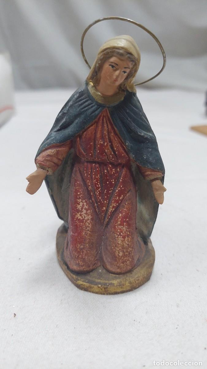 Figuras de Bel&eacute;n: Figura de portal de Belen terracota Virgen Maria