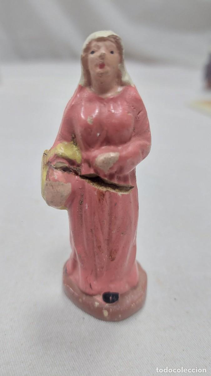 Figuras de Bel&eacute;n: Figura de portal de Belen terracota pastora