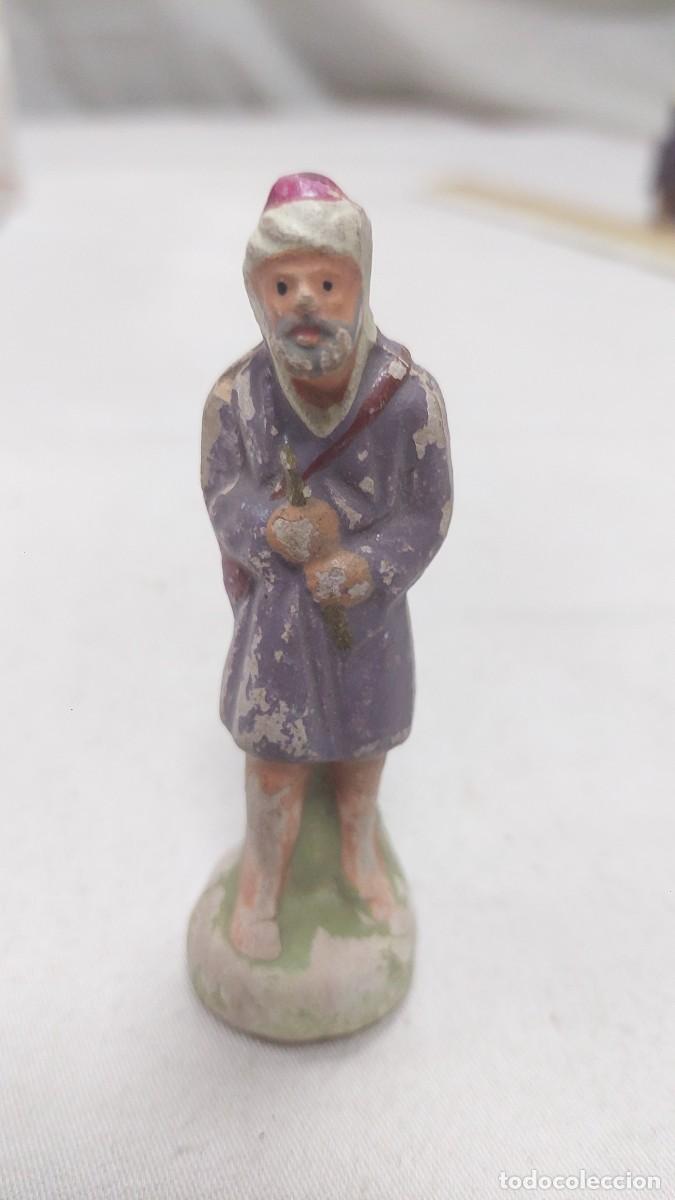 Figuras de Bel&eacute;n: Figura de portal de Belen terracota pastor