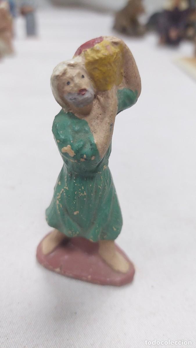Figuras de Bel&eacute;n: Figura de portal de Belen terracota pastor