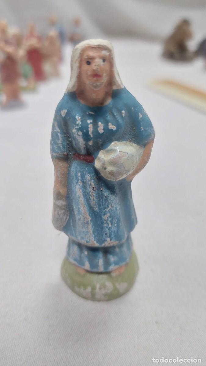 Figuras de Bel&eacute;n: Figura de portal de Belen terracota pastora