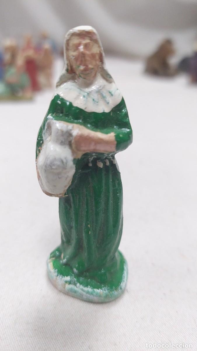 Figurines pour Cr&egrave;ches de No&euml;l: Figura de portal de Belen terracota pastora