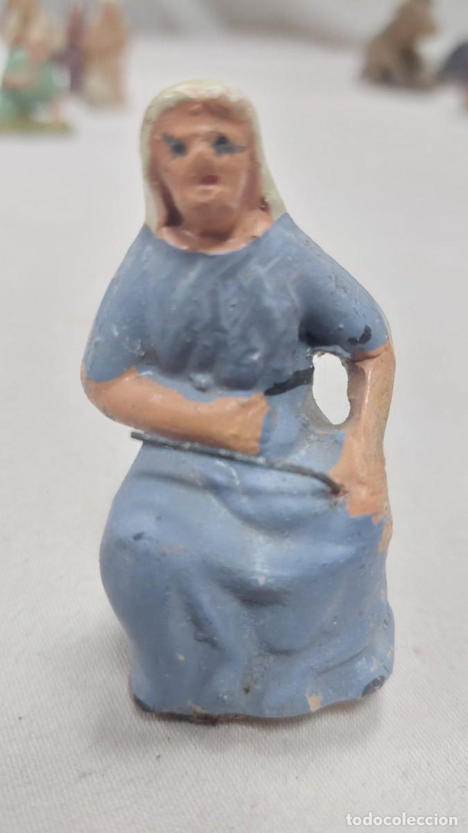 Statuine di Presepe: Figura de portal de Belen terracota pastora