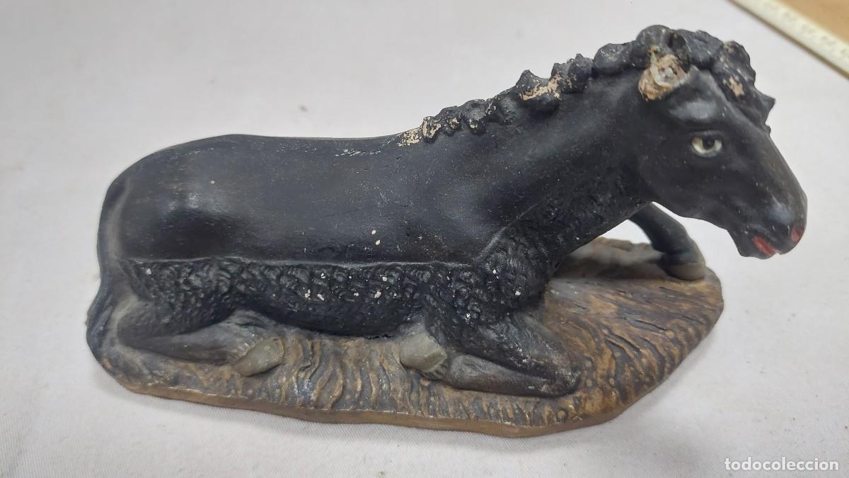 Statuine di Presepe: Figura de portal de Belen terracota Asno