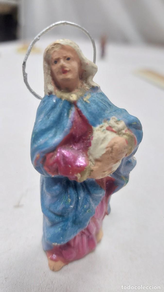 Figuras de Bel&eacute;n: Figura de portal de Belen terracota Virgen Maria