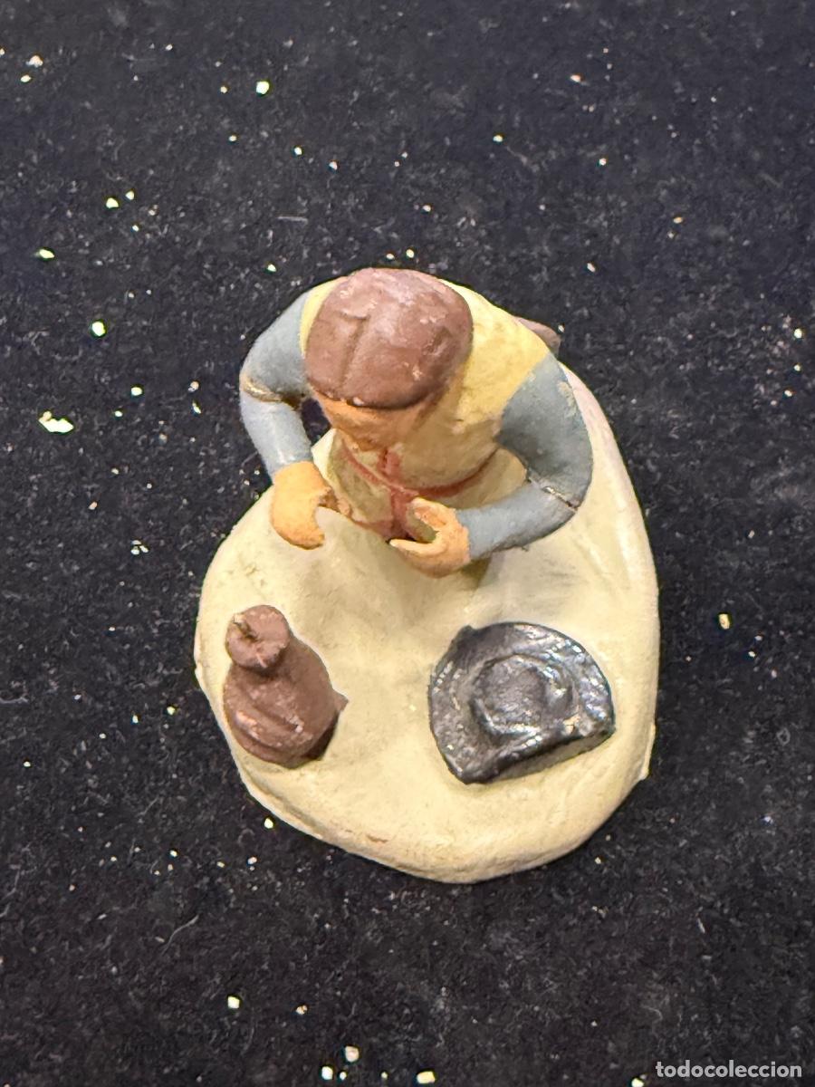 Figuras de Bel&eacute;n: Antigua figura de belen de terracota