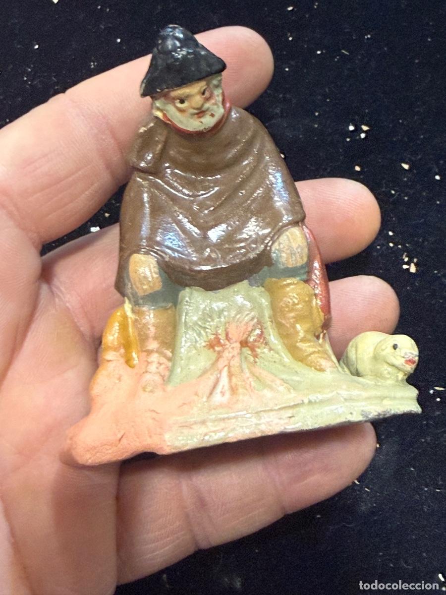Figuras de Bel&eacute;n: Antigua figura de belen de terracota