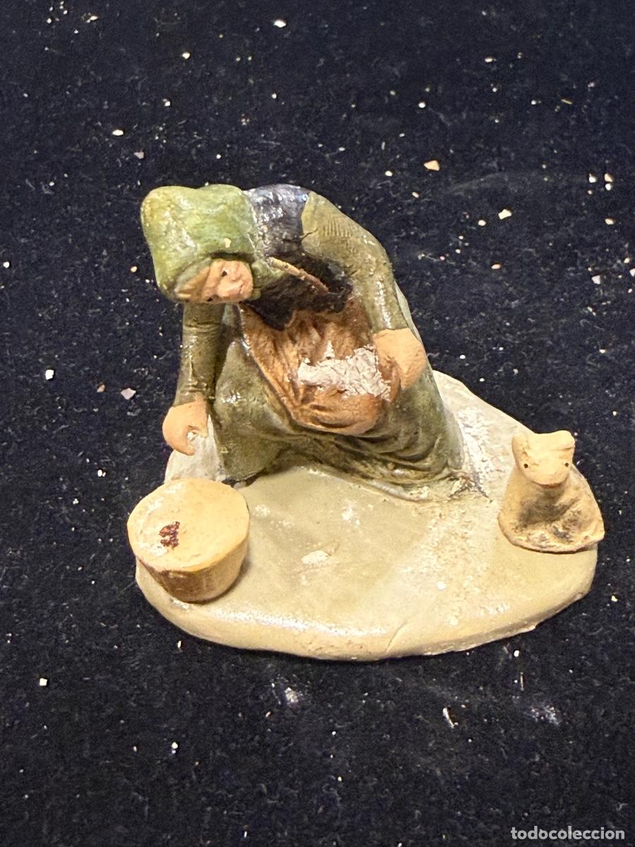 Figuras de Bel&eacute;n: Antigua figura de belen de terracota