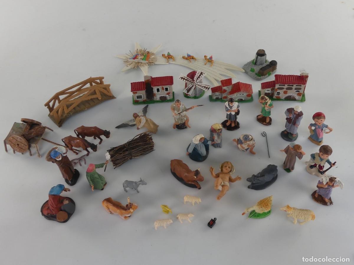 Figuras de Bel&eacute;n: COLECCION LOTE DE FIGURAS DE BELEN DE PLASTICO