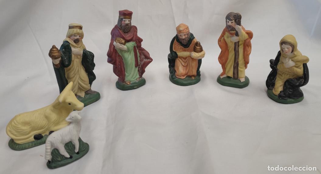 Figuras de Bel&eacute;n: LOTE DE 7 FIGURAS DEL PORTAL DE BELEN EN PORCELANA