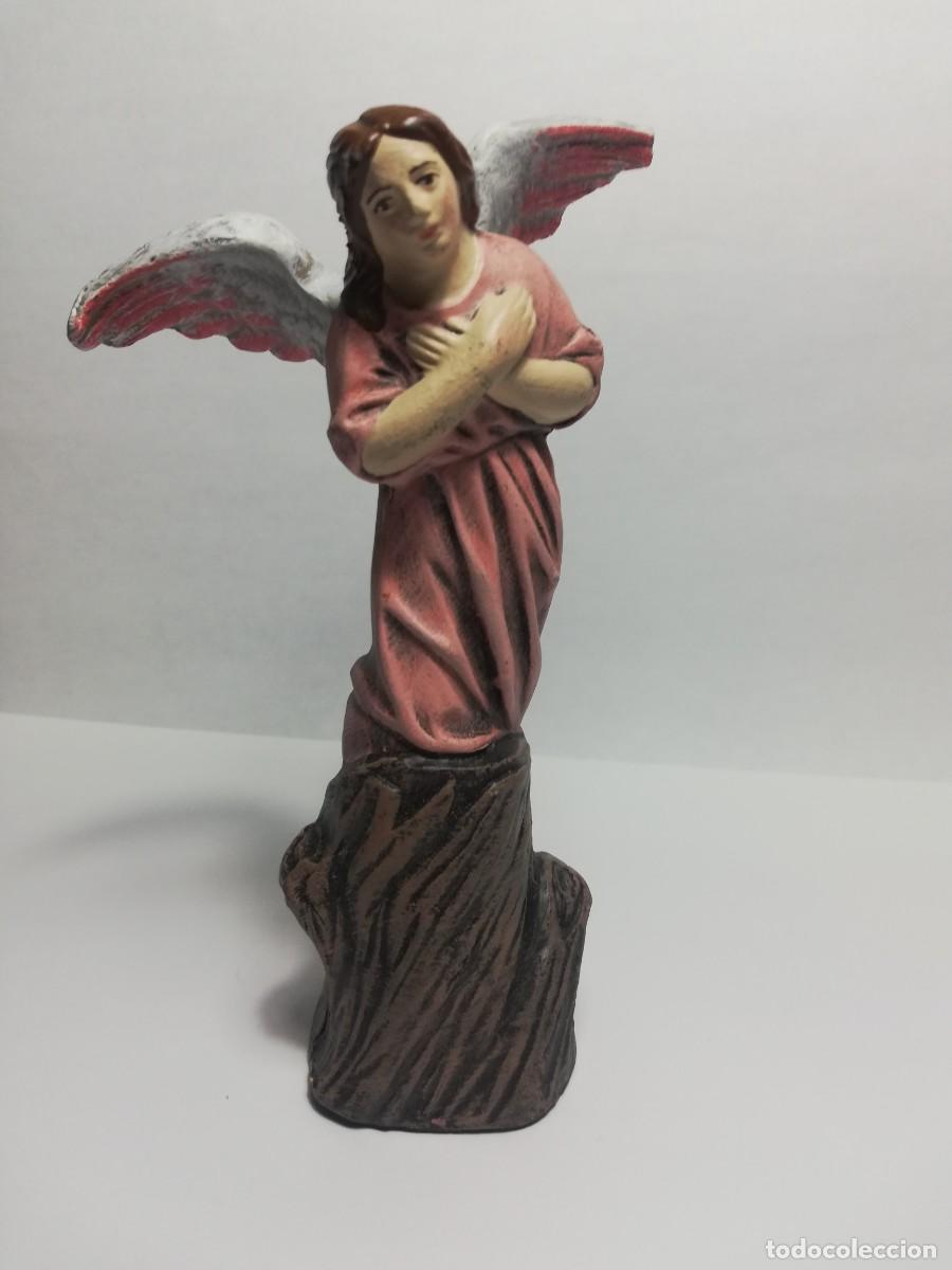 Figuras de Bel&eacute;n: &Aacute;ngel 12,5cm J. FERN&Aacute;NDEZ, SERRANO, ORTIGAS (FIGURA MURCIANA, BEL&Eacute;N, PESEBRE)