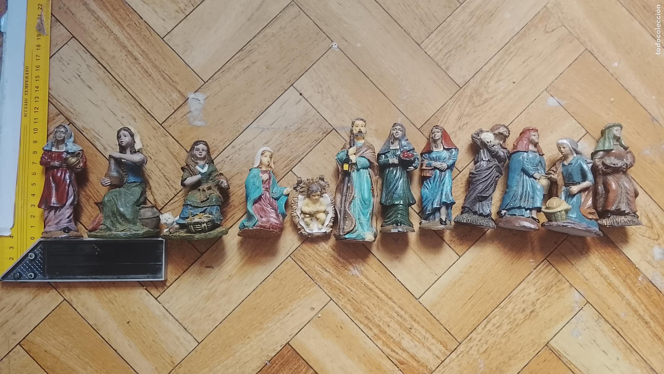 Figuras de Bel&eacute;n: figuras portal de belen nacimiento , virgen ni&ntilde;o jesus san jose pastores etc GRAN LOTE