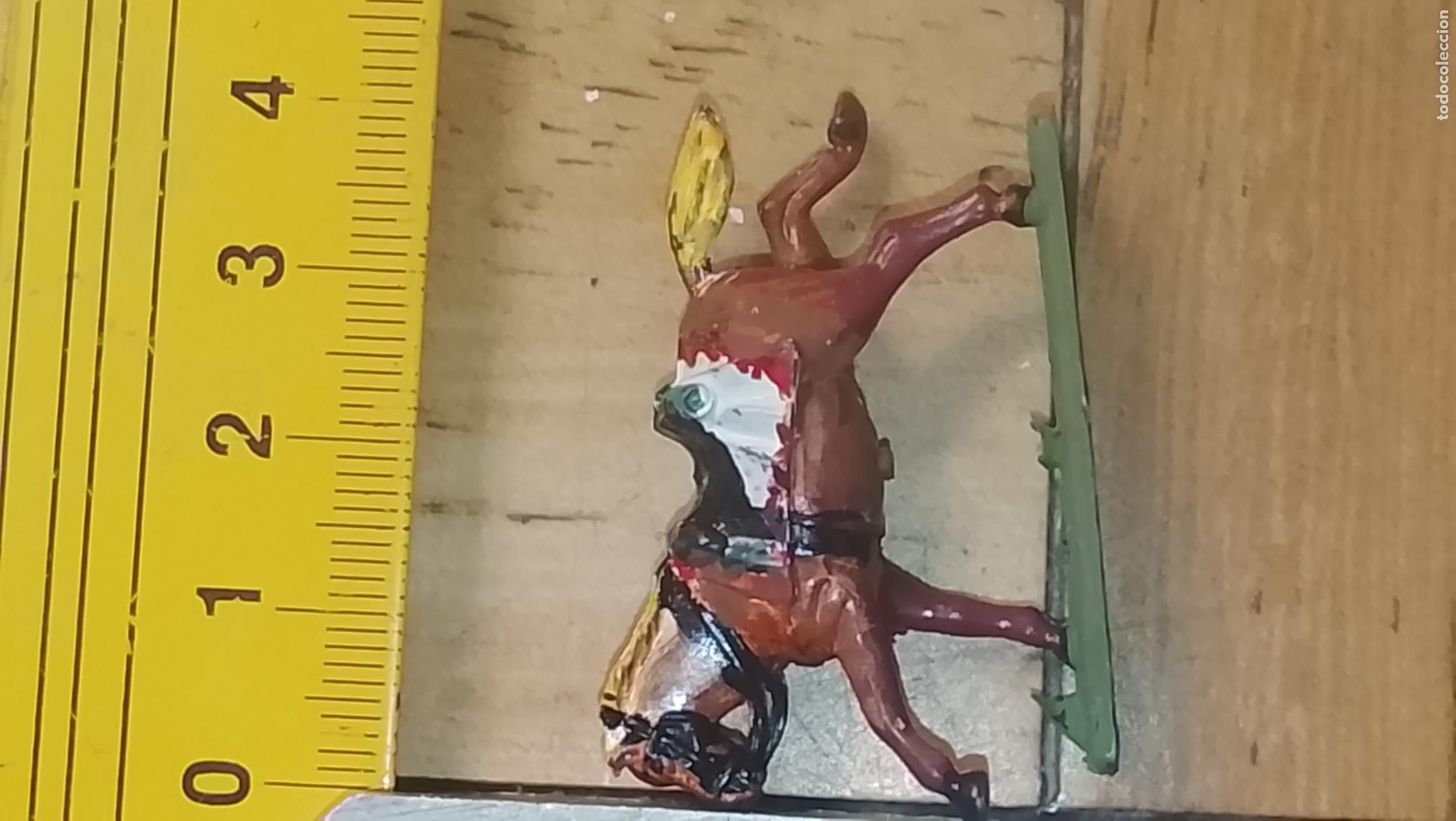 Figuras de Bel&eacute;n: PVC PLASTICO DURO FIGURA PARA PORTAL DE BELEN NACIMIENTO indios y vaquero WESTERN CABALLO