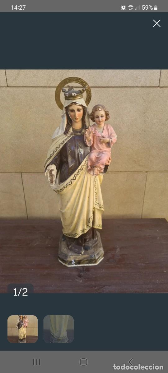 Figuras de Bel&eacute;n: Figura Virgen del Carmen 60 cm
