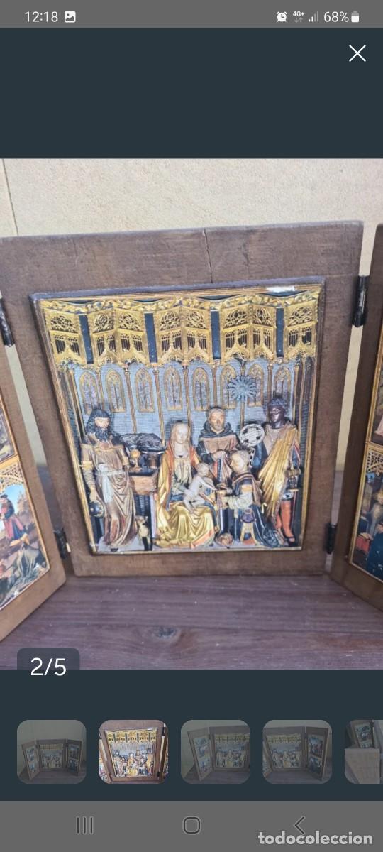 Figuras de Bel&eacute;n: Triptico la adoraci&oacute;n de los reyes - Foto 2
