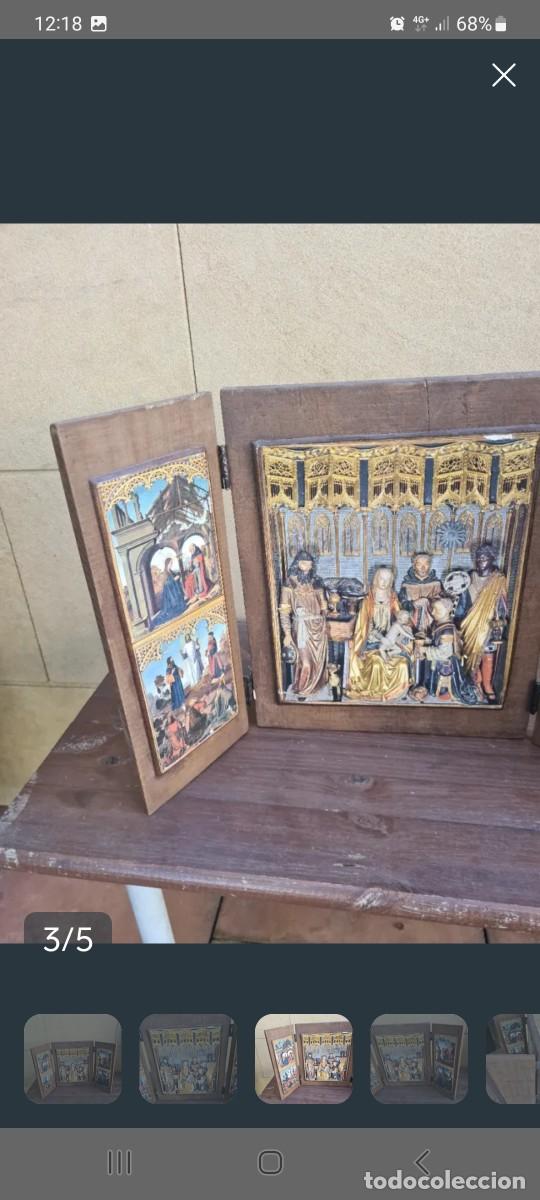 Figuras de Bel&eacute;n: Triptico la adoraci&oacute;n de los reyes - Foto 3