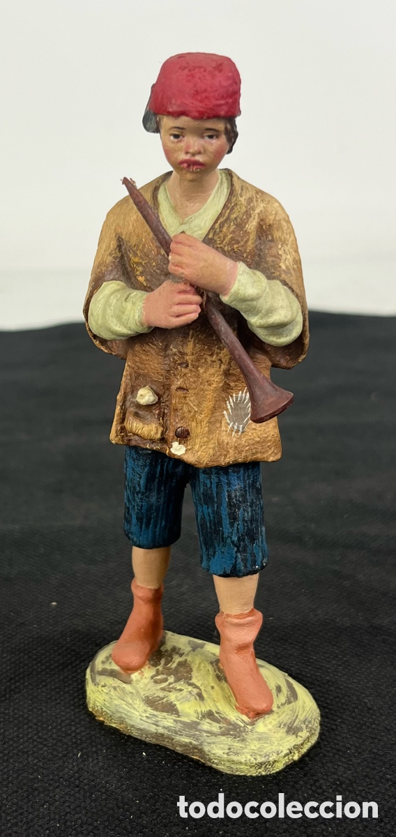 Figuras de Bel&eacute;n: PASTOR TOCANDO LA FLAUTA - ARTE CRISTIANO OLOT