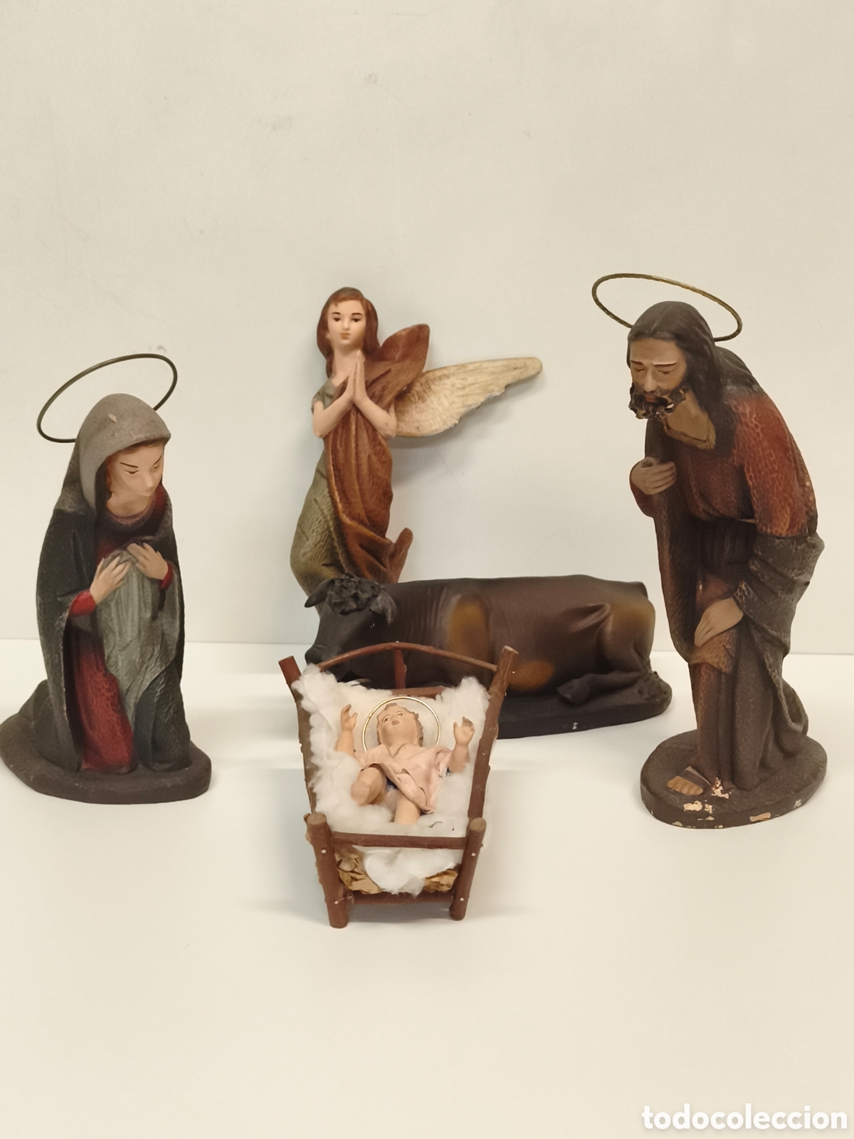 Figuras de Bel&eacute;n: Raro Nacimiento en terracota