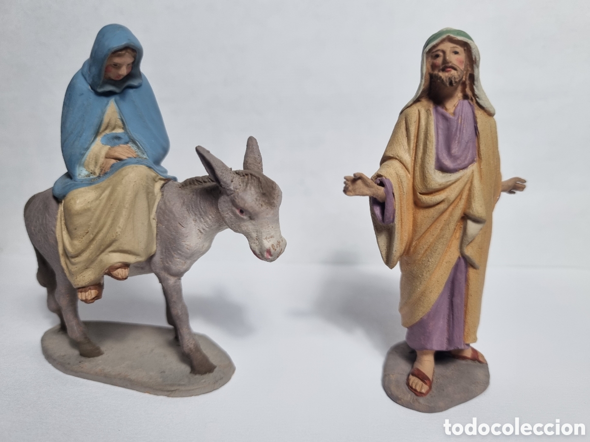 Figuras de Bel&eacute;n: Figuras 8 cm CASTELLS HERMANOS - BEL&Eacute;N PESEBRE BARRO