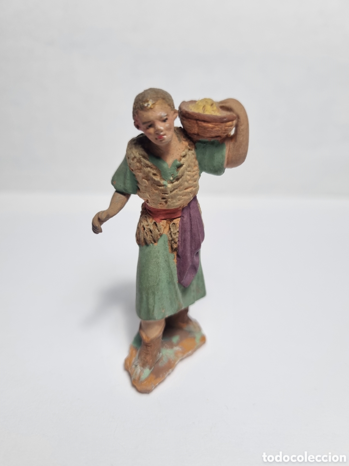 Figuras de Bel&eacute;n: Figura 6 cm CASTELLS HERMANOS - BEL&Eacute;N PESEBRE BARRO
