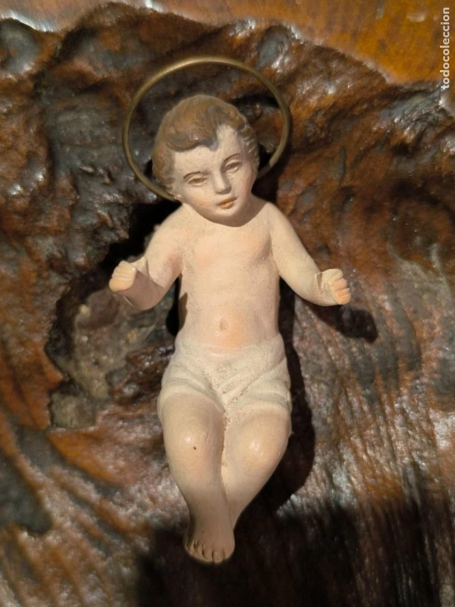 Figuras de Bel&eacute;n: FIGURA BELEN TERRACOTA ORTIGAS NI&Ntilde;O JESUS 6 CM PERFECTO ESTADO