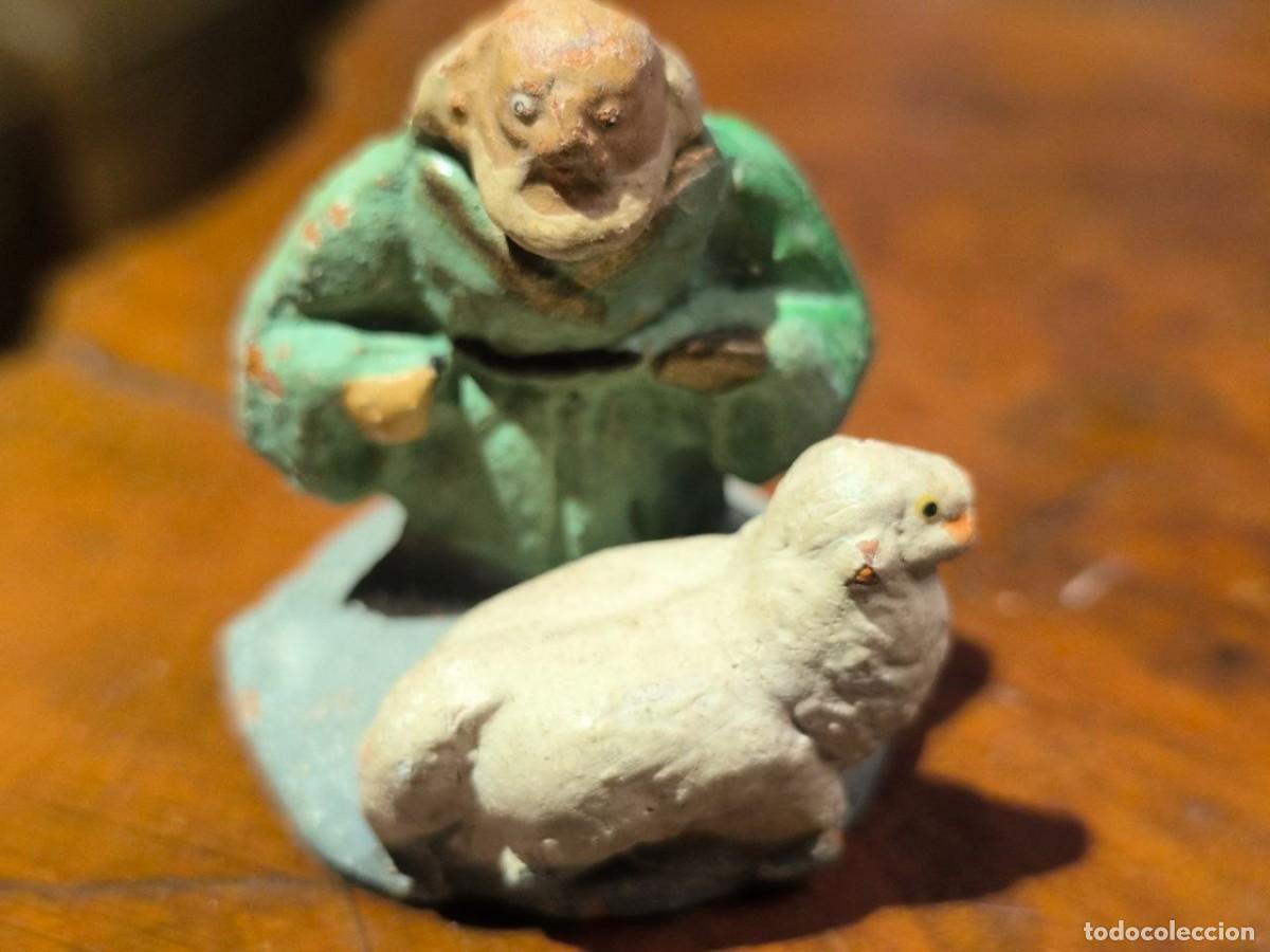 Figuras de Bel&eacute;n: 3 PASTOR CNOBEJA EN TERRACOTA ANTIGUA PARA BELEN EN BUEN ESTADO