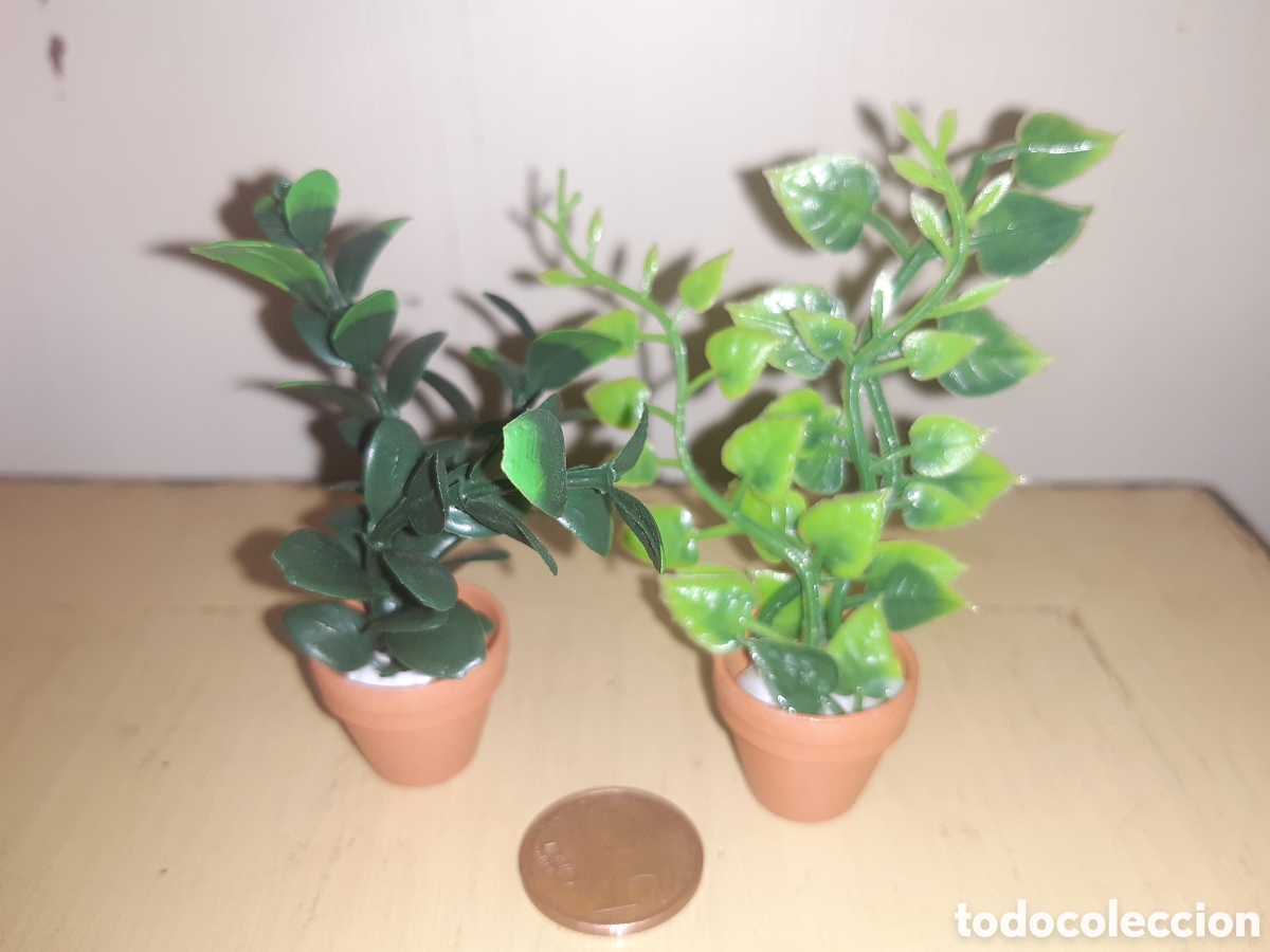 Figuras de Bel&eacute;n: Complementos de Bel&eacute;n lote de dos macetas - Foto 2