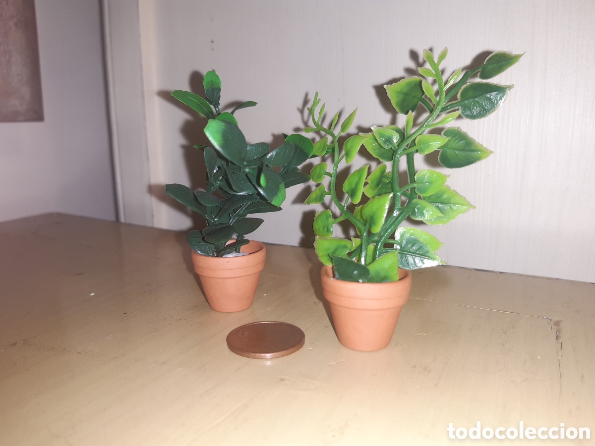 Figuras de Bel&eacute;n: Complementos de Bel&eacute;n lote de dos macetas