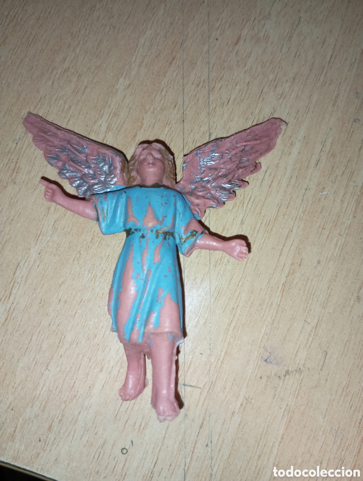 Figuras de Bel&eacute;n: Figura de bel&eacute;n &aacute;ngel anunciador a&ntilde;os 70,mide 6 cms