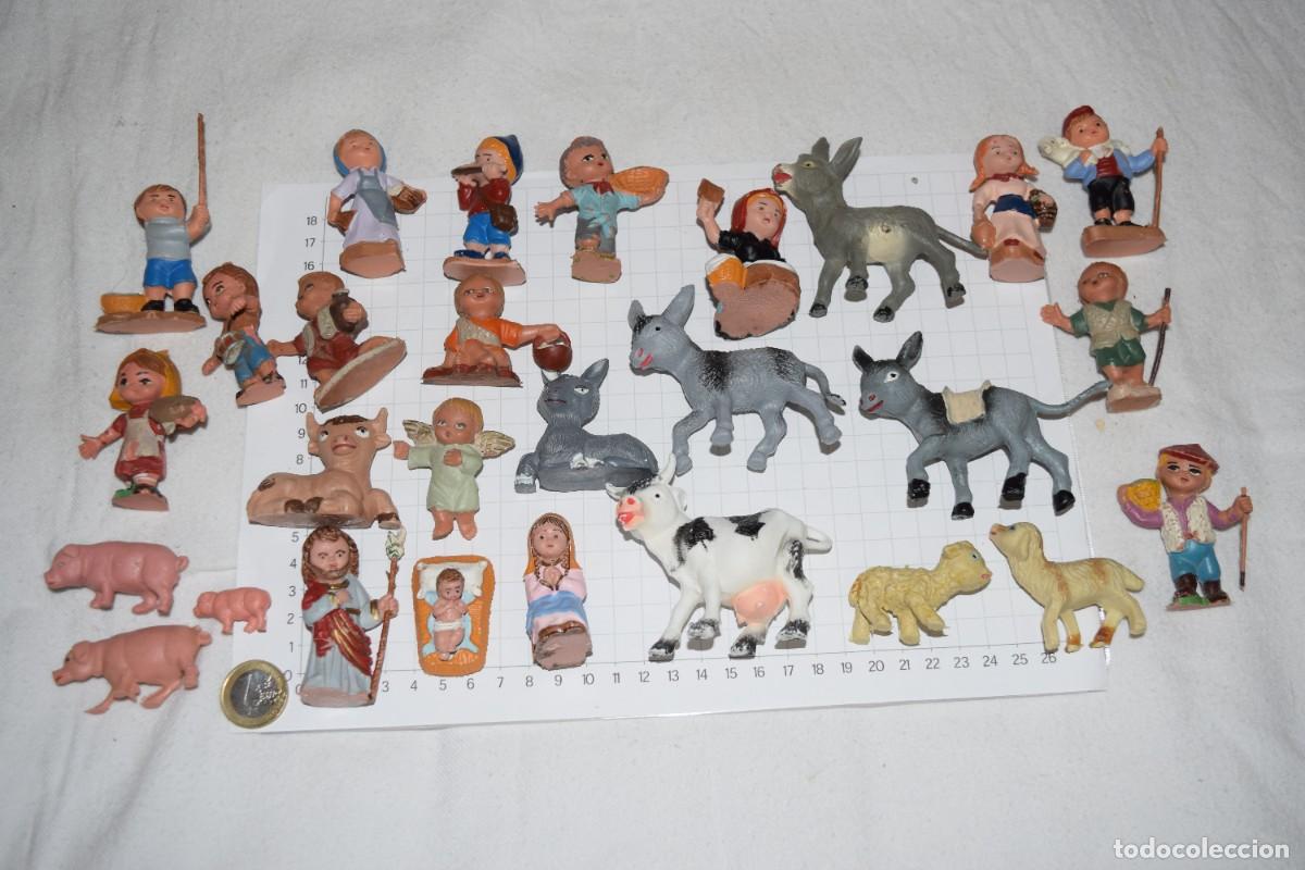 Figuras de Bel&eacute;n: Vintage, FIGURAS BEL&Eacute;N ANTIGUAS - A&Ntilde;OS 60/70 - Cabezudos, Cabezones, peque&ntilde;ines, NI&Ntilde;OS, infantil...