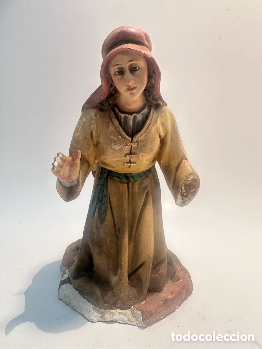 Figuras de Bel&eacute;n: FIGURA BELEN, HEBREA ADORANDO PARA RESTAURAR . SERIE 30 OLOT.