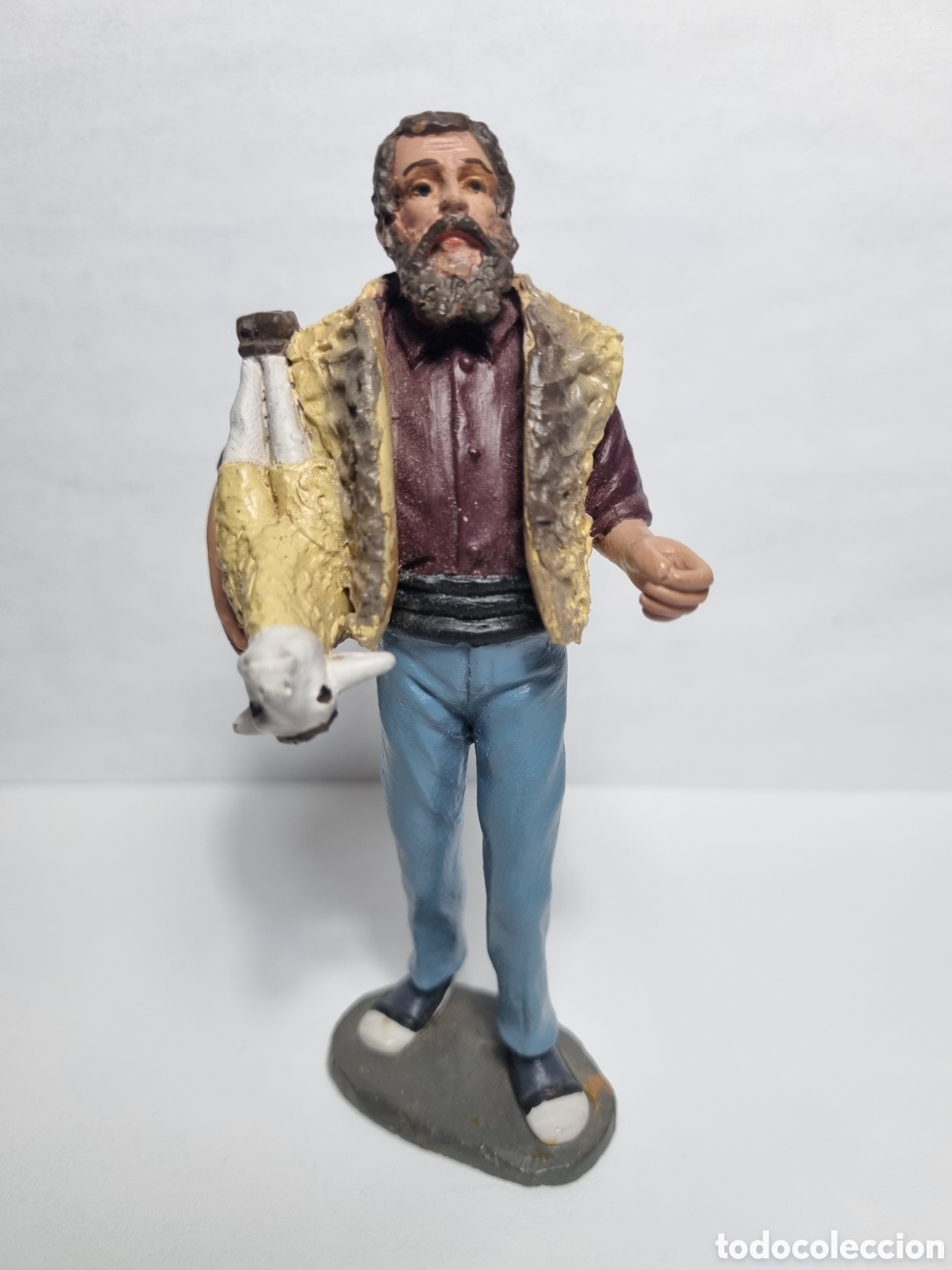 Figuras de Bel&eacute;n: Figura 13 cm MUNS ANDREU - BEL&Eacute;N PESEBRE BARRO