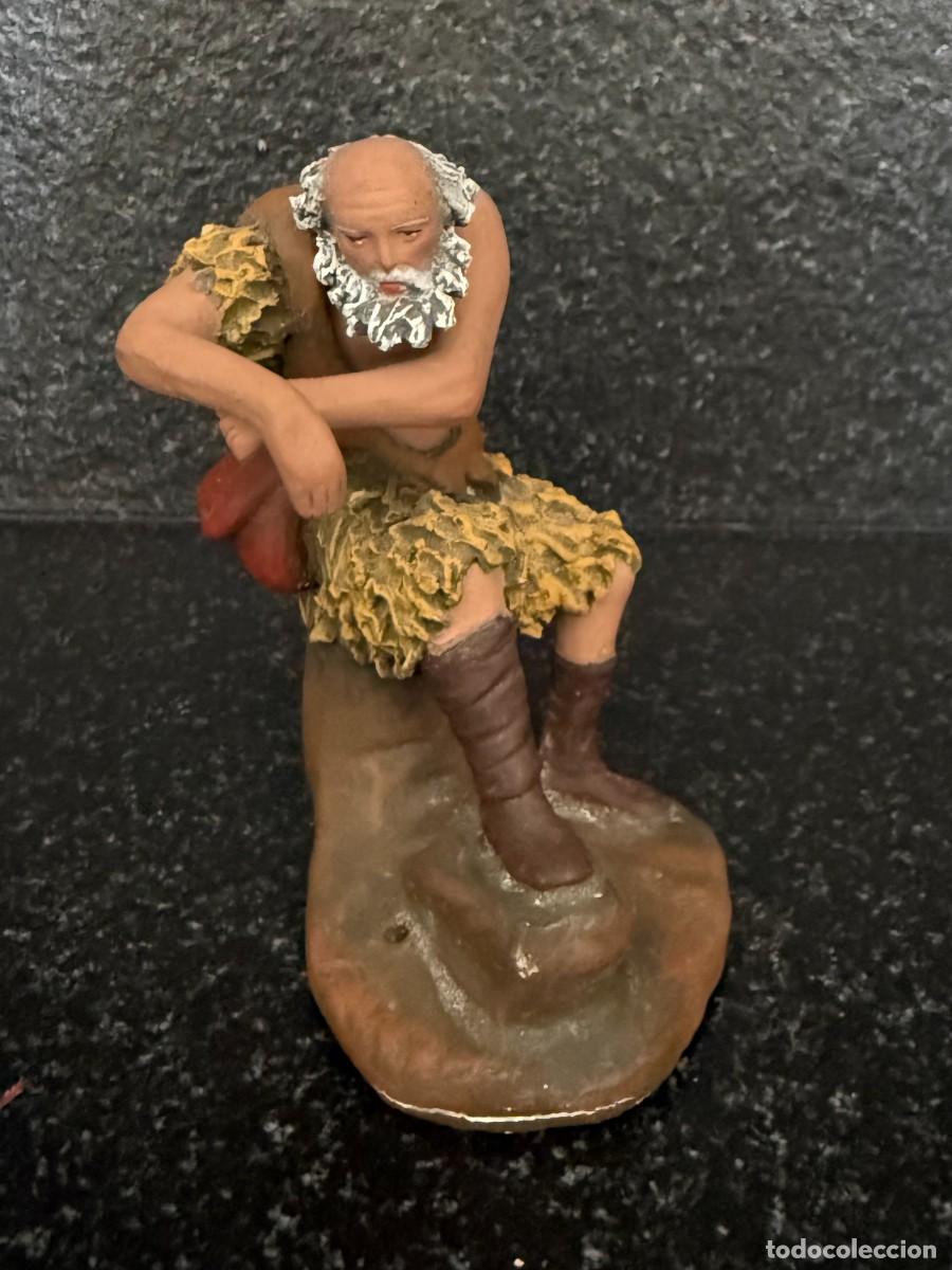 Figuras de Bel&eacute;n: FIGURA DE PASTOR DE BELEN DE TERRACOTA ORTIGAS SERIE 12 CM