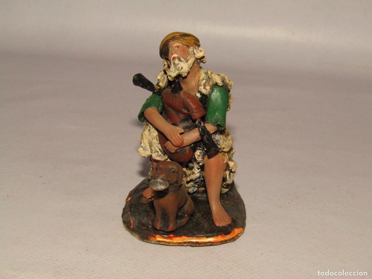 Figuras de Bel&eacute;n: Antigua Figura de Bel&eacute;n en Terracota Policromada Ref. 704 - 8 de ORTIGAS