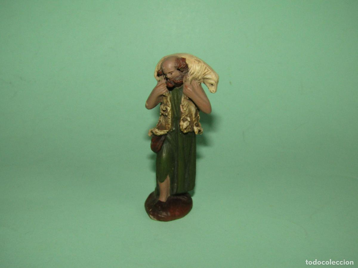 Figuras de Bel&eacute;n: Antigua Figura de Bel&eacute;n en Terracota Policromada Ref. 704 - 8 de ORTIGAS