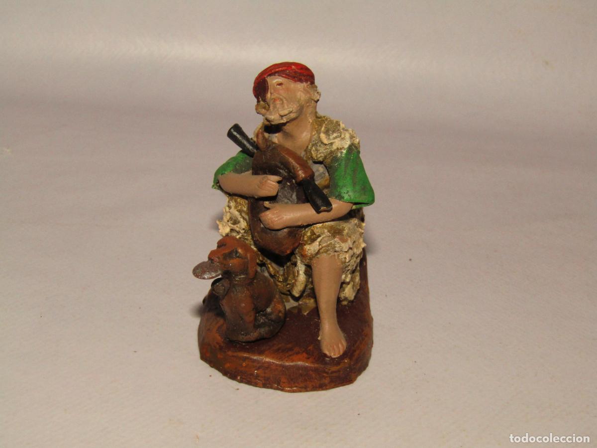 Figuras de Bel&eacute;n: Antigua Figura de Bel&eacute;n en Terracota Policromada Ref. 704 - 8 de ORTIGAS