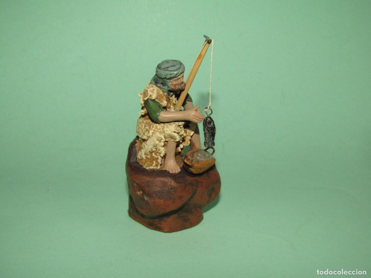 Figuras de Bel&eacute;n: Antigua Figura de Bel&eacute;n en Terracota Policromada Ref. 704 - 8 de ORTIGAS
