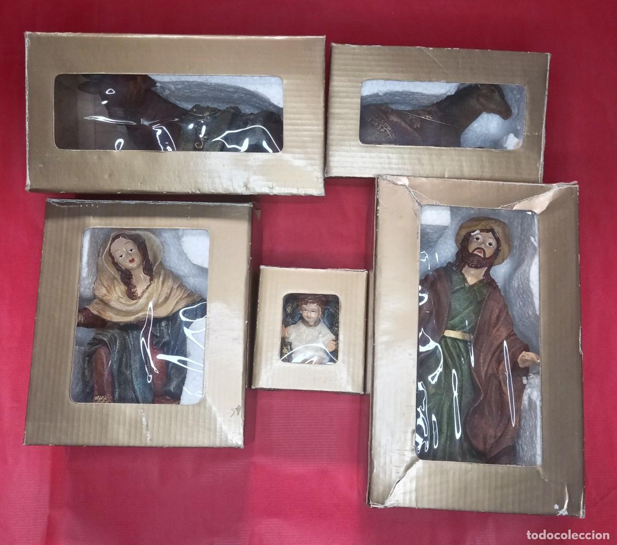 Figuras de Bel&eacute;n: Conjunto figuras para Bel&eacute;n, elaboradas en resina.