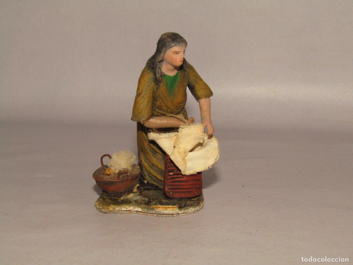 Figuras de Bel&eacute;n: Antigua Figura de Bel&eacute;n en Terracota Ref. 706 - 8 cm. de ORTIGAS