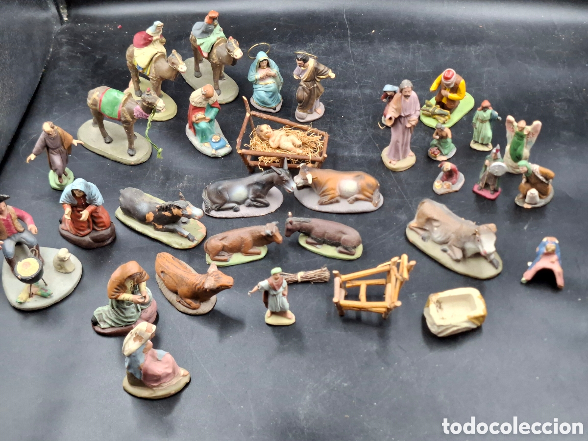 Figuras de Pres&eacute;pios: Antiguas figuras de belen. Barro y terracota. Ver fotos.