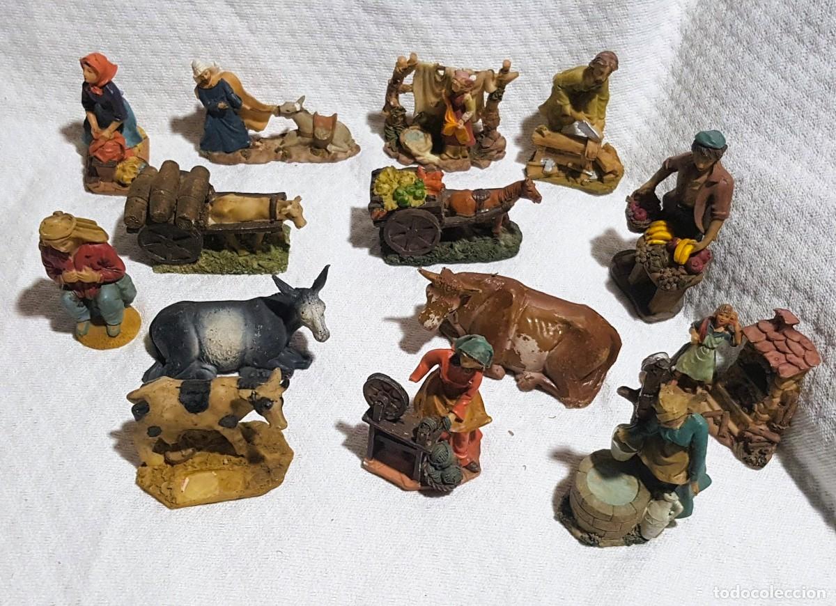 Statuine di Presepe: LOTE DE 14 FIGURAS VINTAGE NACIMIENTO NAVIDAD