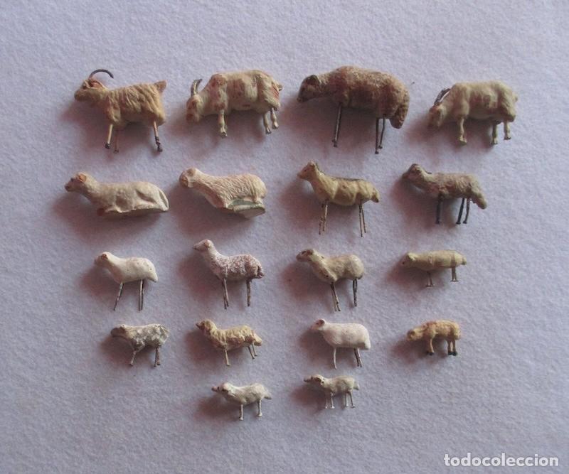 Figuras de Bel&eacute;n: LOTE DE 18 OVEJAS PARA BELEN - FIGURAS DE TERRACOTA