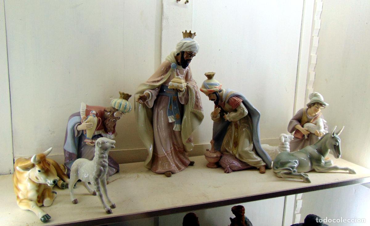 Figuras de Bel&eacute;n: PIEZAS DE BELEN, NACIMIENTO BELGA LUMIERE , GRAN TAMA&Ntilde;O.PORCELANA