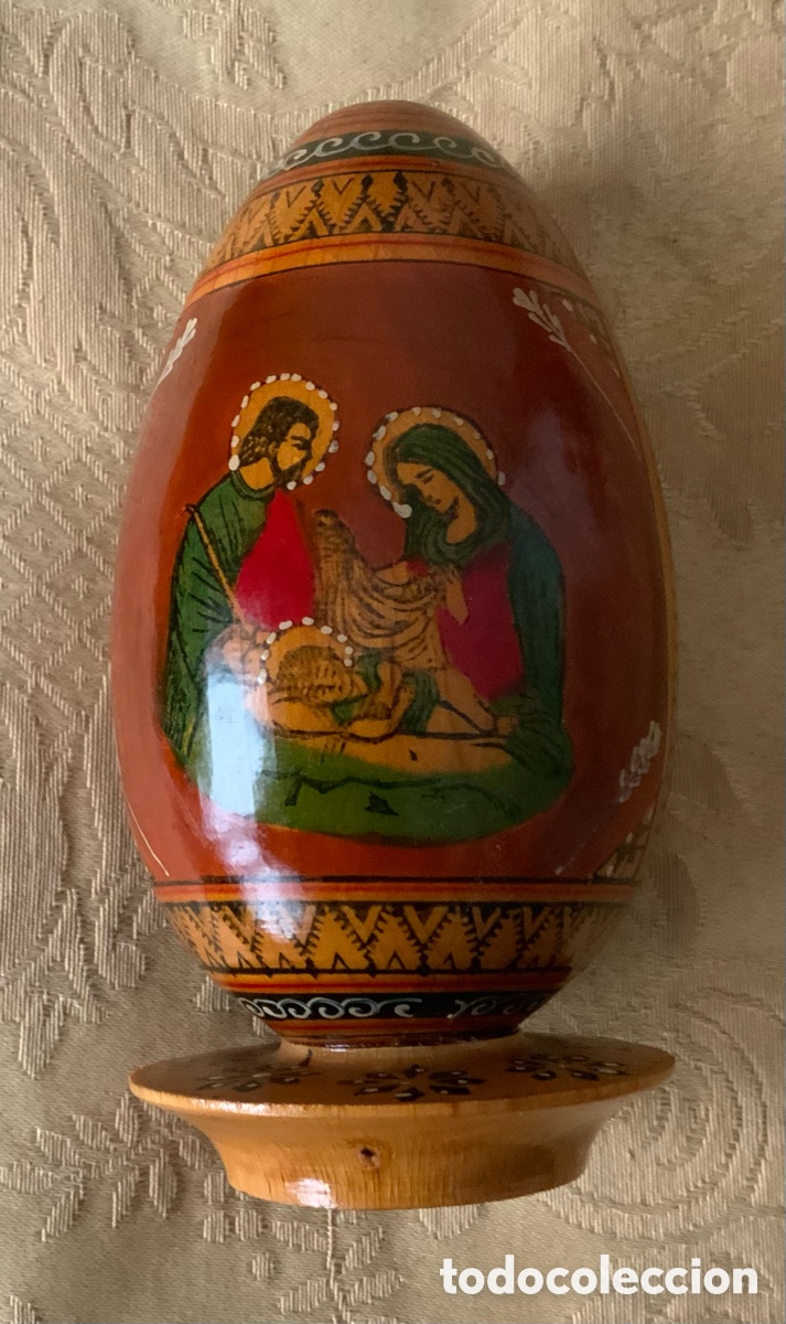 Figuras de Bel&eacute;n: BELEN VINTAGE HUEVO RUSO ICONO