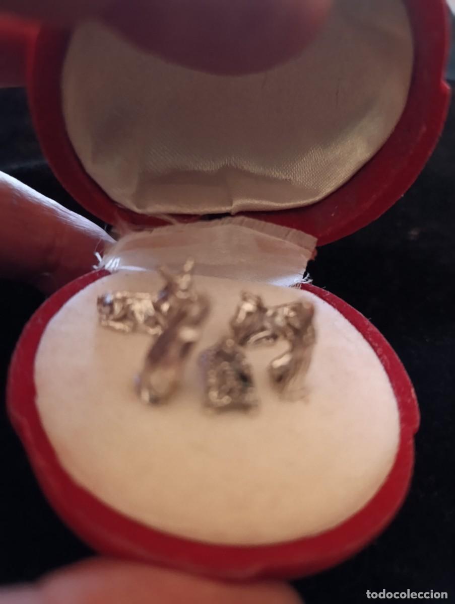 Figuras de Bel&eacute;n: Bel&eacute;n en miniatura de alpaca plateada con estuche original