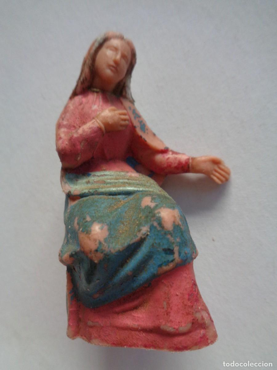 Figuras de Bel&eacute;n: ANTIGUA FIGURA DE PLASTICO DEL BELEN : VIRGEN MARIA