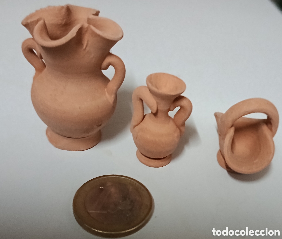 Figuras de Bel&eacute;n: Lote 3 Jarras de barro para belen o similar