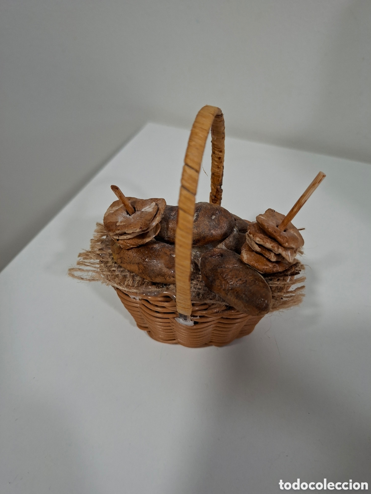 Figuras de Bel&eacute;n: Belen napolitanl. Cesta de pan - Foto 2