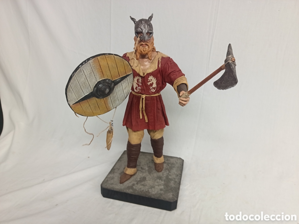 Figures of Bethlehem: ESPECTACULAR VIKINGO 40 CM, PINTADO EN HQ. HECHO POR BELENISTA MURCIANO